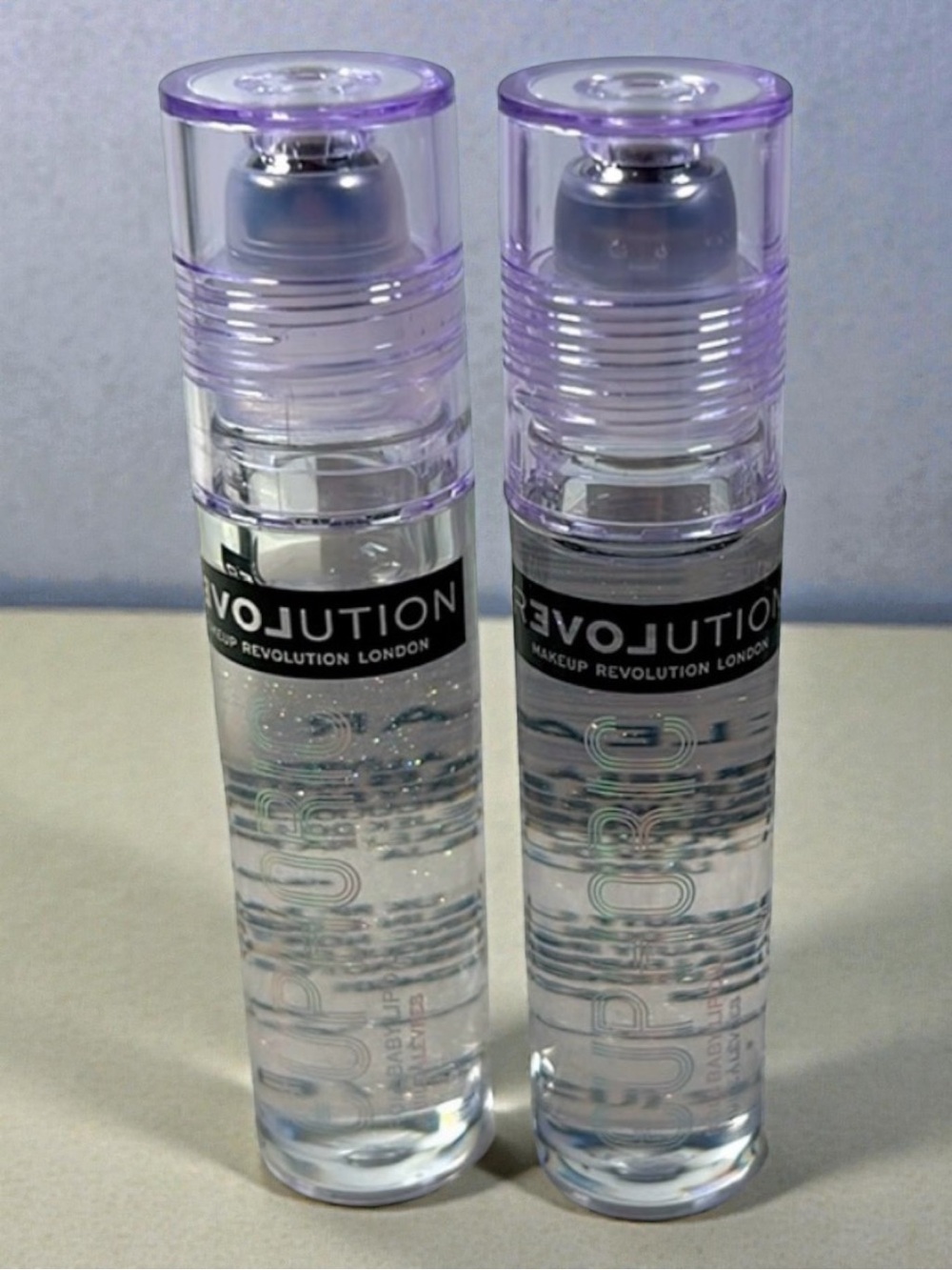 Set of 2 Revolution London Euphoric Roll Baby Lip Oil Sparkle